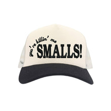 Load image into Gallery viewer, Killin Me Smalls C.C Embroidered Trucker Hat TCM0006: Black/Cream
